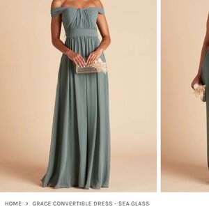 Birdy Grey / Grace Convertible Dress (with split) / Sea Glass / Large